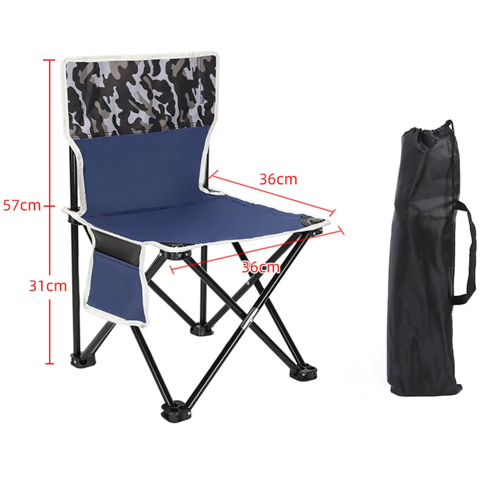 Folding Chair for Outside Portable Camping Chair for Concert Backpacking