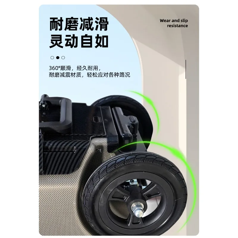 Suitcase Large capacity aluminum alloy material Load-bearing safety smart lock New smart electric suitcase