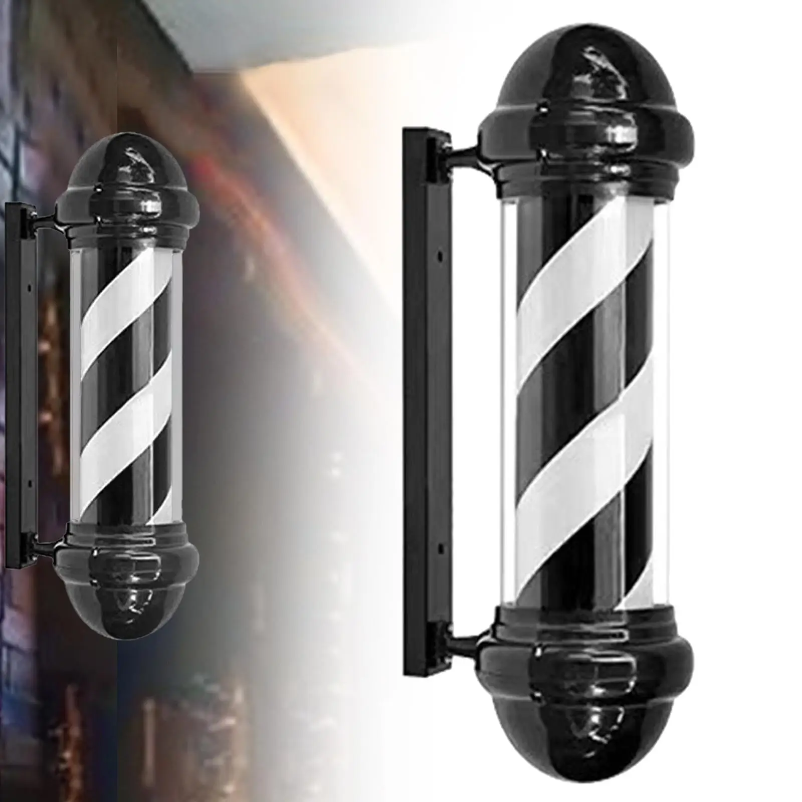 

Barber Pole Styling Accessories Easy Installation Classic Salon Sign LED Barber for Hair Salon Barbershop Outdoor Beauty Salon