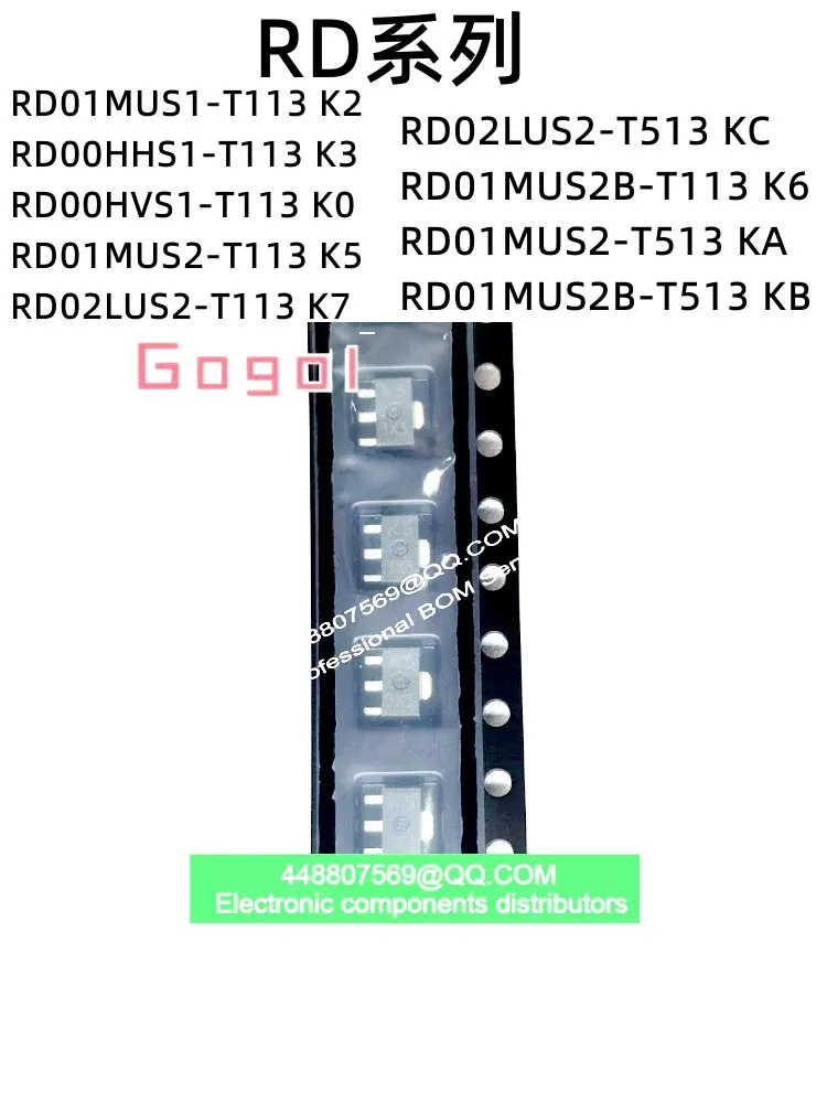 10PCS/lot  RD01MUS2-T513 KA  RD01MUS2B-T113 K6  RD01MUS2B-T513 KB RD02LUS2-T113 K7  RD02LUS2-T513 KC  RD00HVS1-T113 K0  100%New