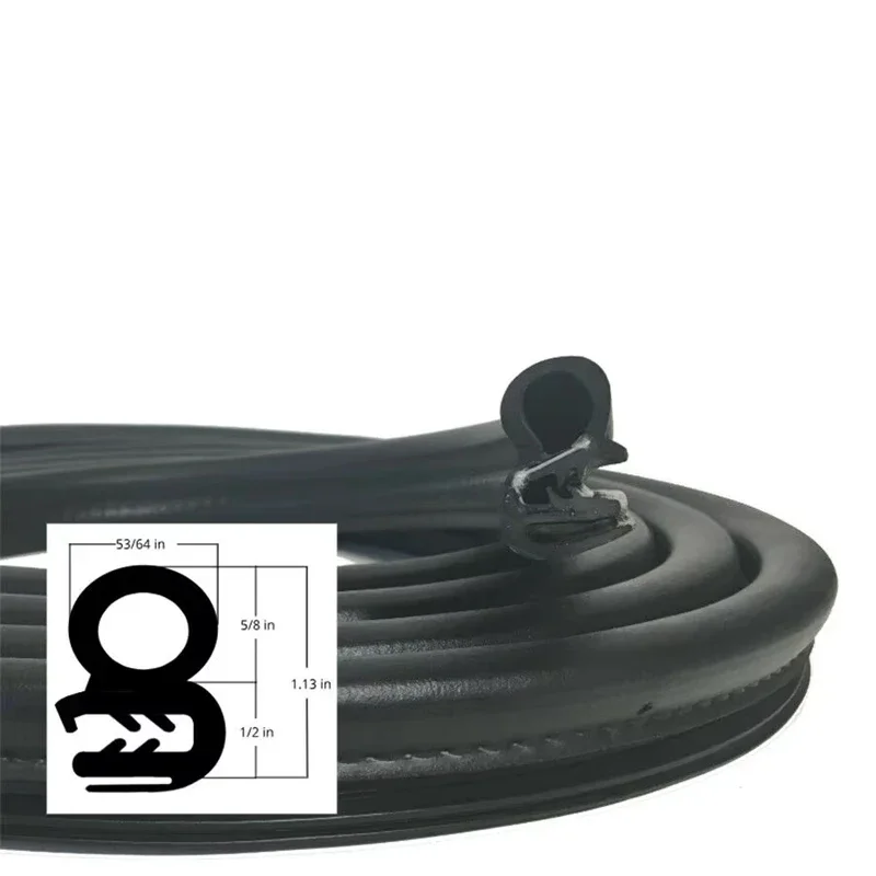 

Car Door Rubber Seal Weatherstrip Soundproof Waterproof Seal Kit for Vehicle Edge Trim