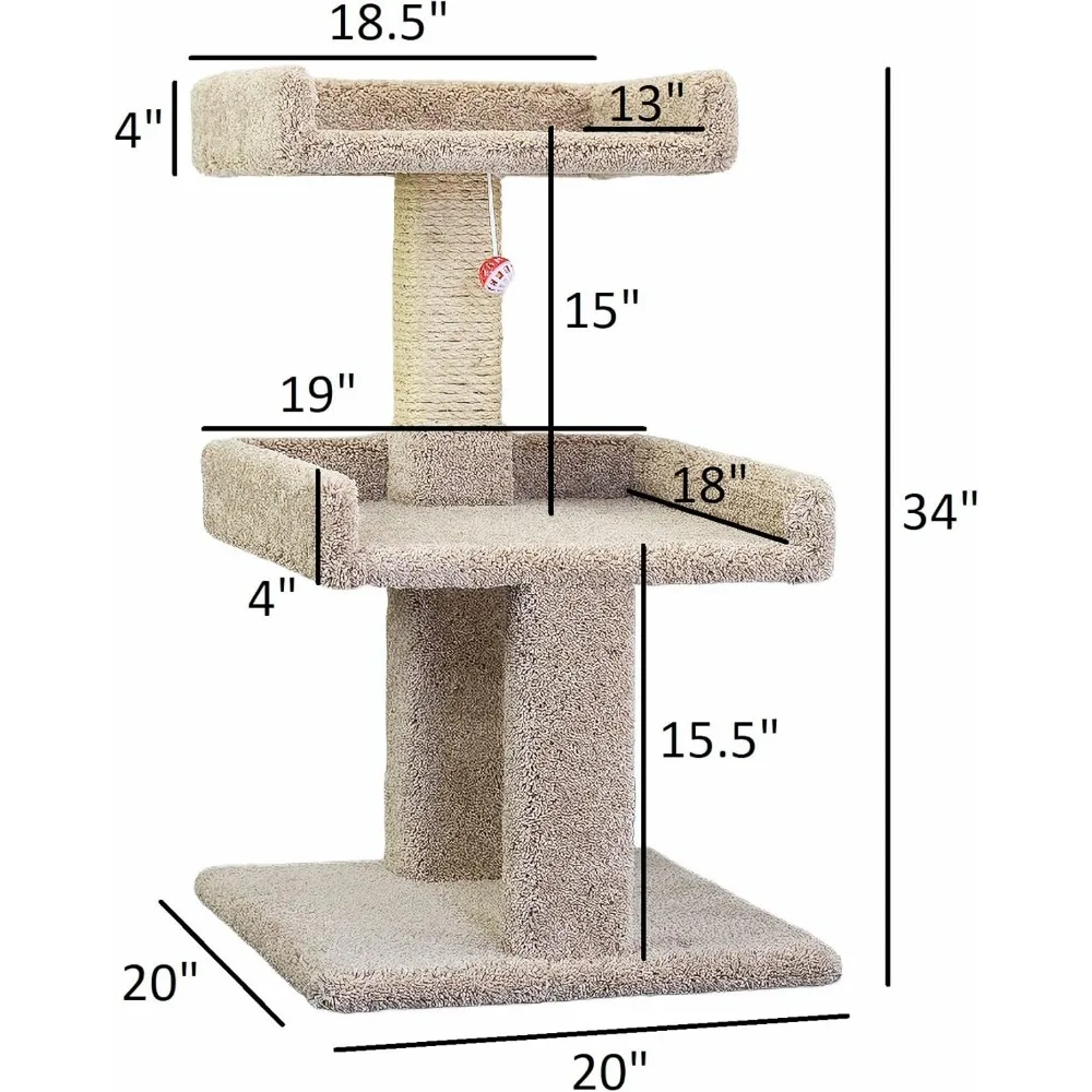 جثم واسع للقطط الكبيرة - شقة قطط ممتازة للراحة والأناقة #4