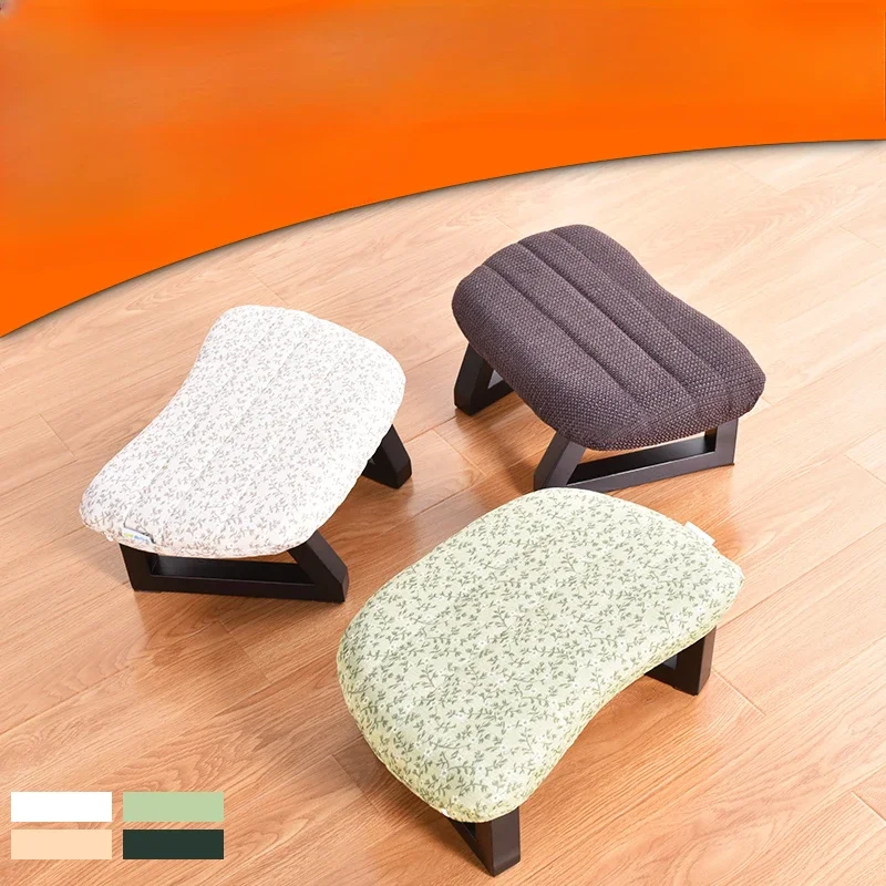 Creative Fabric Stool Chair Sofa Adult Shoe Changing Shoe Wearing Stool Solid Wood Low Bedroom Chair Banks Desk Scaffolding