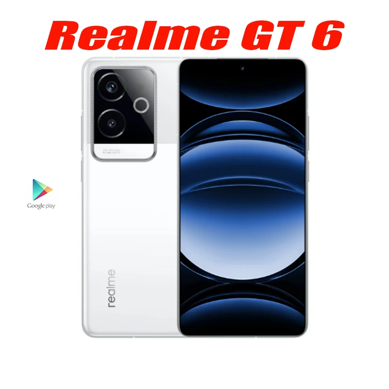 هاتف Realme GT 6 غير مقفل سنابدراجون 8 Gen 3 ، من من الجيل الثالث ، من الجيل الخامس ، 50 ميجابكسل ، IMX890 ، OIS NFC ، OTA ، ah mAh ، W ، أصلي ، جديد #3