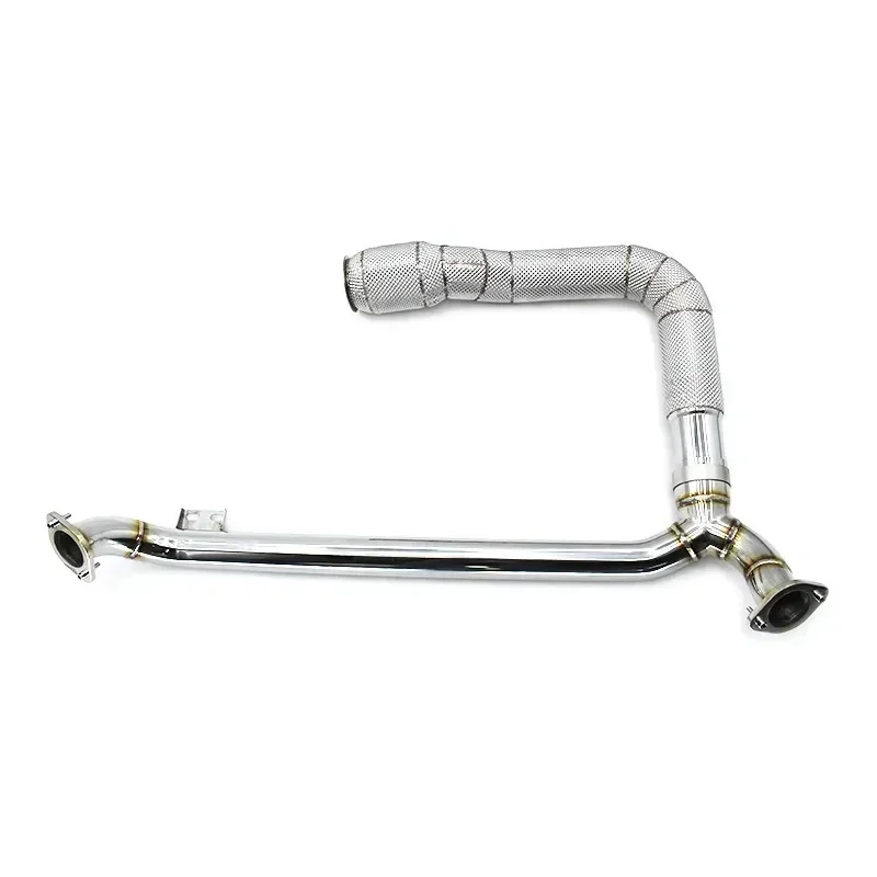 Section High flow Pipes Exhaust Pipes branch downpipe Exhaust Pipe with For 718 Boxster/Cayman 2.0T