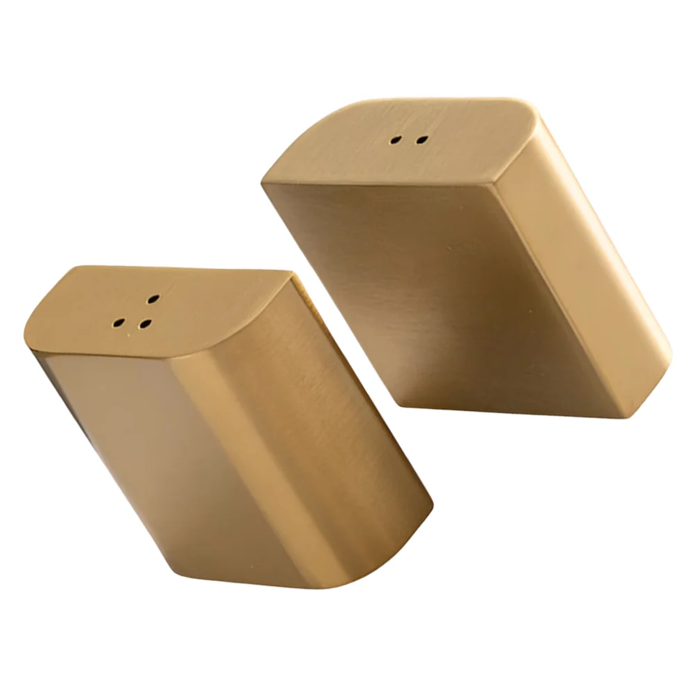 

2 Pcs Shakers Metal Flour Chicken Seasoning Container Outdoor with Lid Box Powder Dispenser Modern