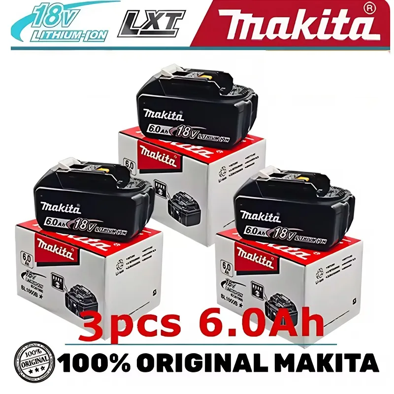 

100% Original Makita 9Ah6Ah/5Ah for Makita 18V Battery BL1830B BL1850B BL1850 BL1840 BL1860 BL1815 Replacement Lithium Battery