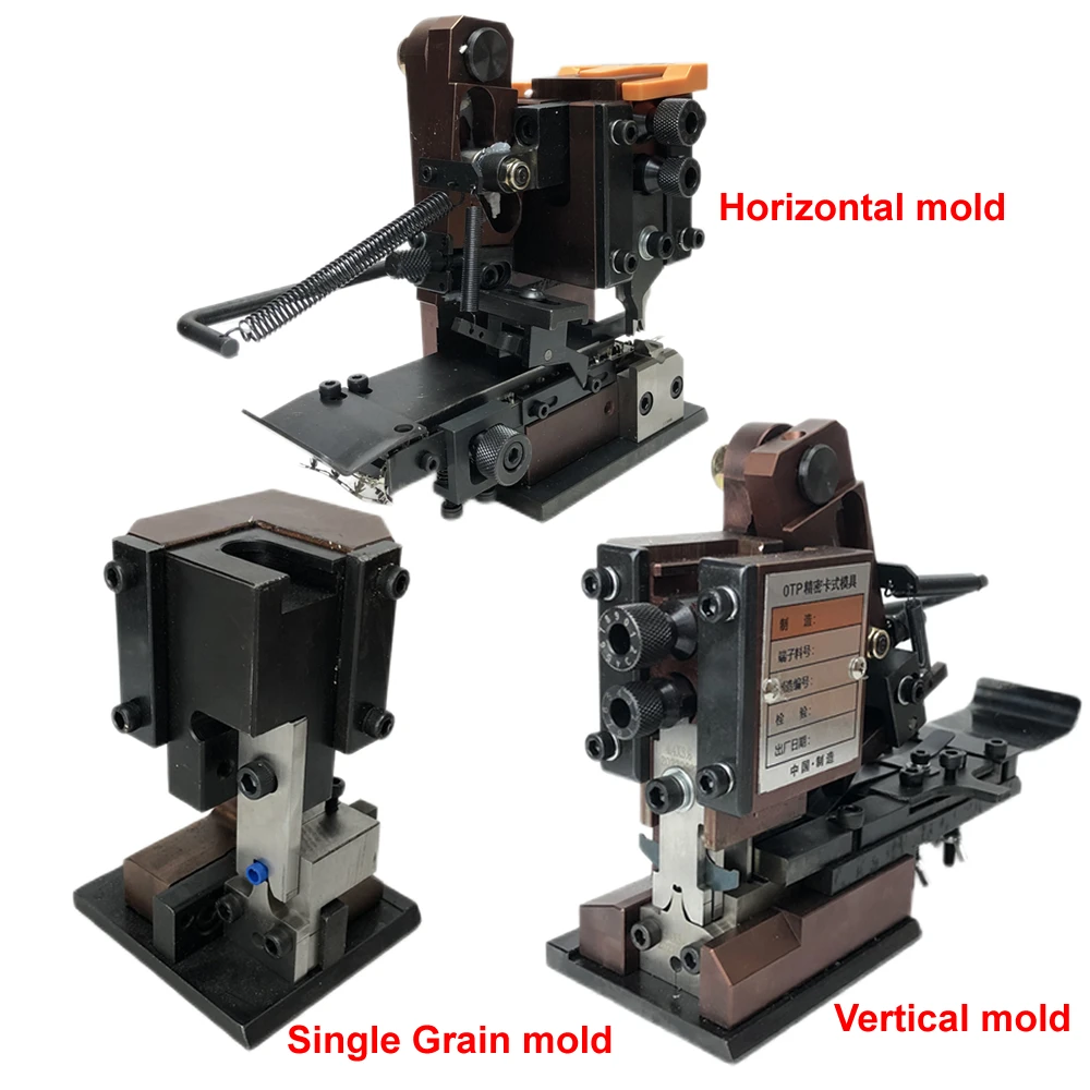 Imagem -04 - Terminal Elétrico Crimper 1.5t 2.0t Terminal de Baixo Ruído Máquina de Friso Vertical Horizontal Único Molde de Grão Opcional 220v 110v