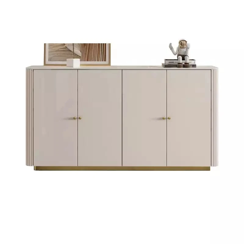 

Modern simple wooden locker countertop shoe rack living room furniture household