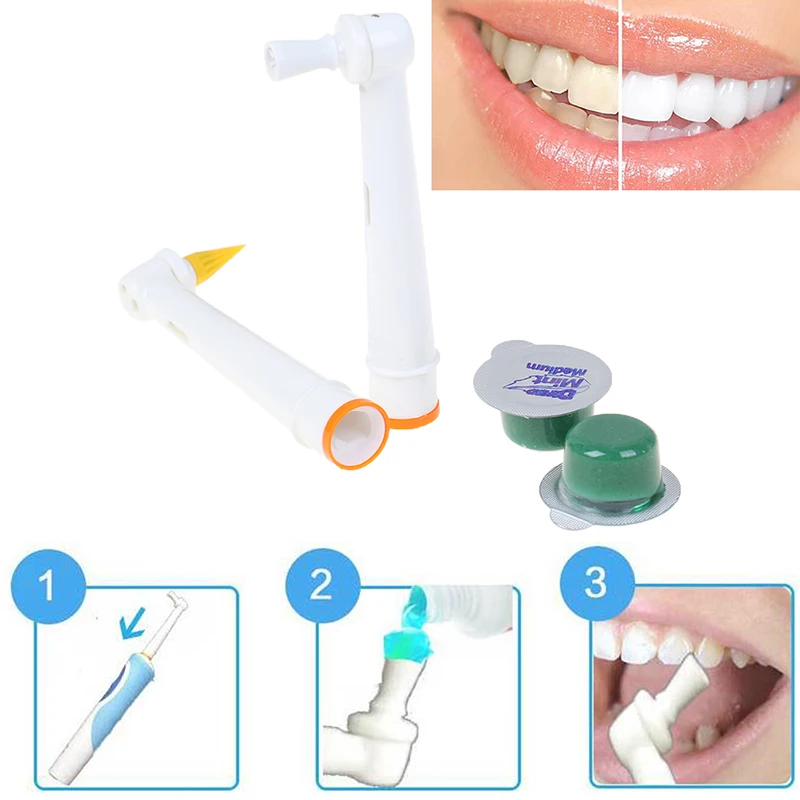 Teeth Whitening Polisher Head Kit Electric Toothbrush Polish Cup Stain Remover