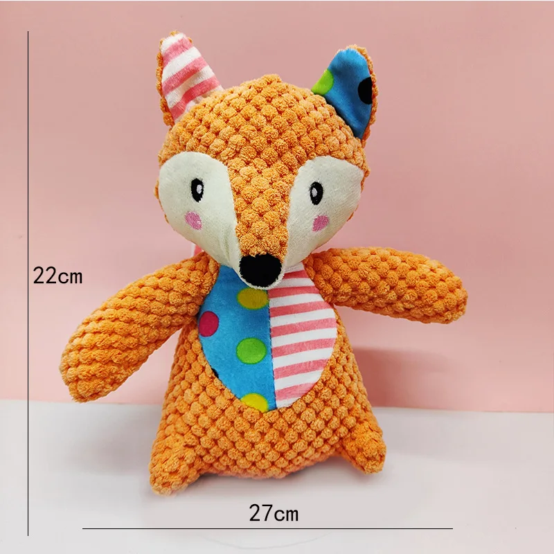 Pet Stuffed Doll Toy Squeak Dogs Plush Article Teeth Bite Interactive Puppy Training Behavior Chew Game Indestructible Supplies