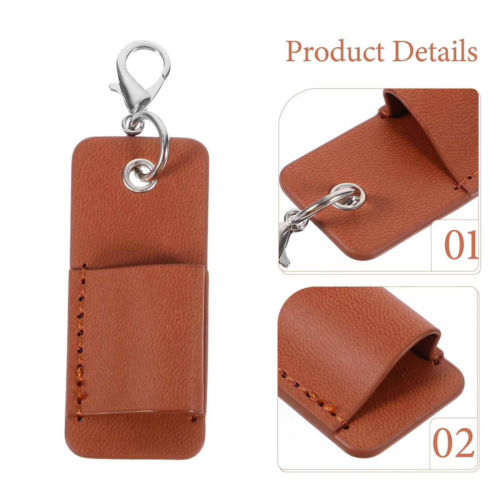 

Pu Metal Glasses Holder Eyeglass Sleeve Sunglasses Storage Sleeve Keychain Pen Holder Scratch Proof Unique Design Gift