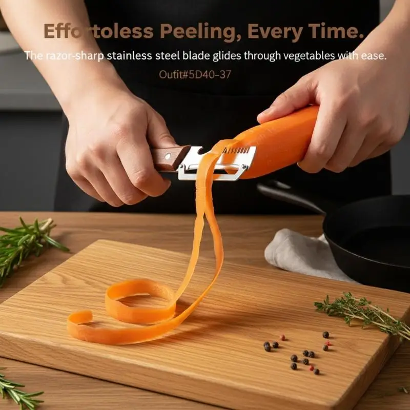Multi-Functional Vegetable Peeler For Kitchen 2 In 1 Stainless Steel Peeler