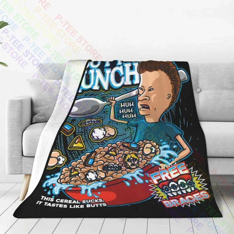 Best Friends Butt Munch Cereal Cornholio Blanket Luxury Bedroom Breathable Cover Blanket Sleeping Sheets