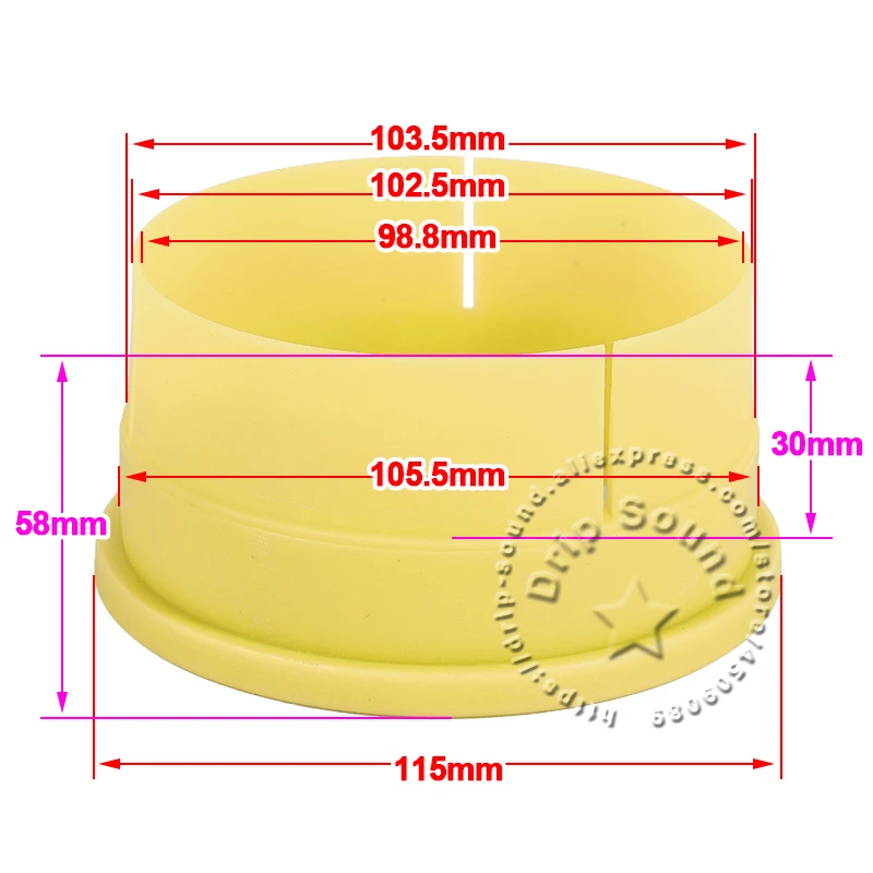 14.1-102.5mm Hoparlör Mıknatıs Shim Adaptörü Woofer Mıknatıs Jig