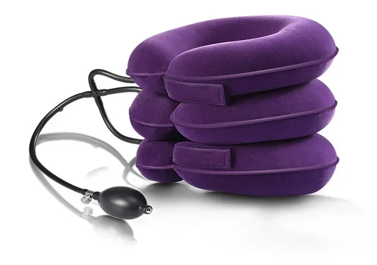 

Air Inflatable Cervical Collar Neck Traction Tractor Support Massage Pillow Pain Relief Relax Health Care Neck Head Stretcher