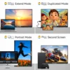 ラップトップ用ポータブルモニター,15.6インチ,1080p,60hz,ipsディスプレイ,液晶,fhd,外部,電話用,素敵なギフト 4