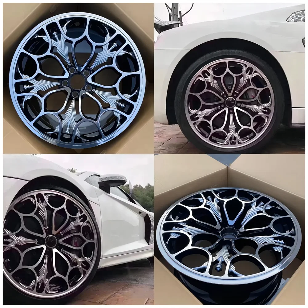 Custom Luxury Silver 5 Hole 5x114.3/120 Alloy Forged Racing Car Rim 18/19/20/21 Inch Passenger Car Wheel