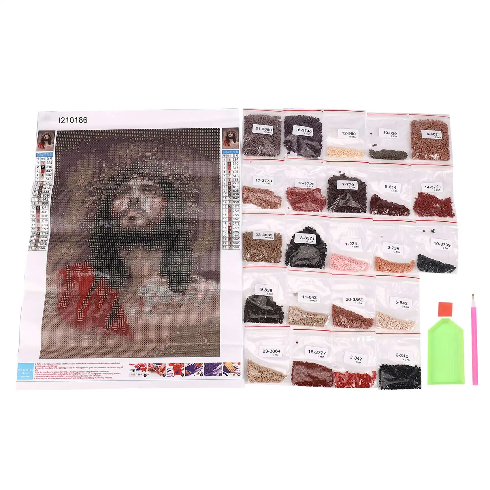 5D Diy Diamond Paintings Jesus Christ Birth Wall Painting 3D Diamond Pattern Picture Needlework Religious Decor Stickers