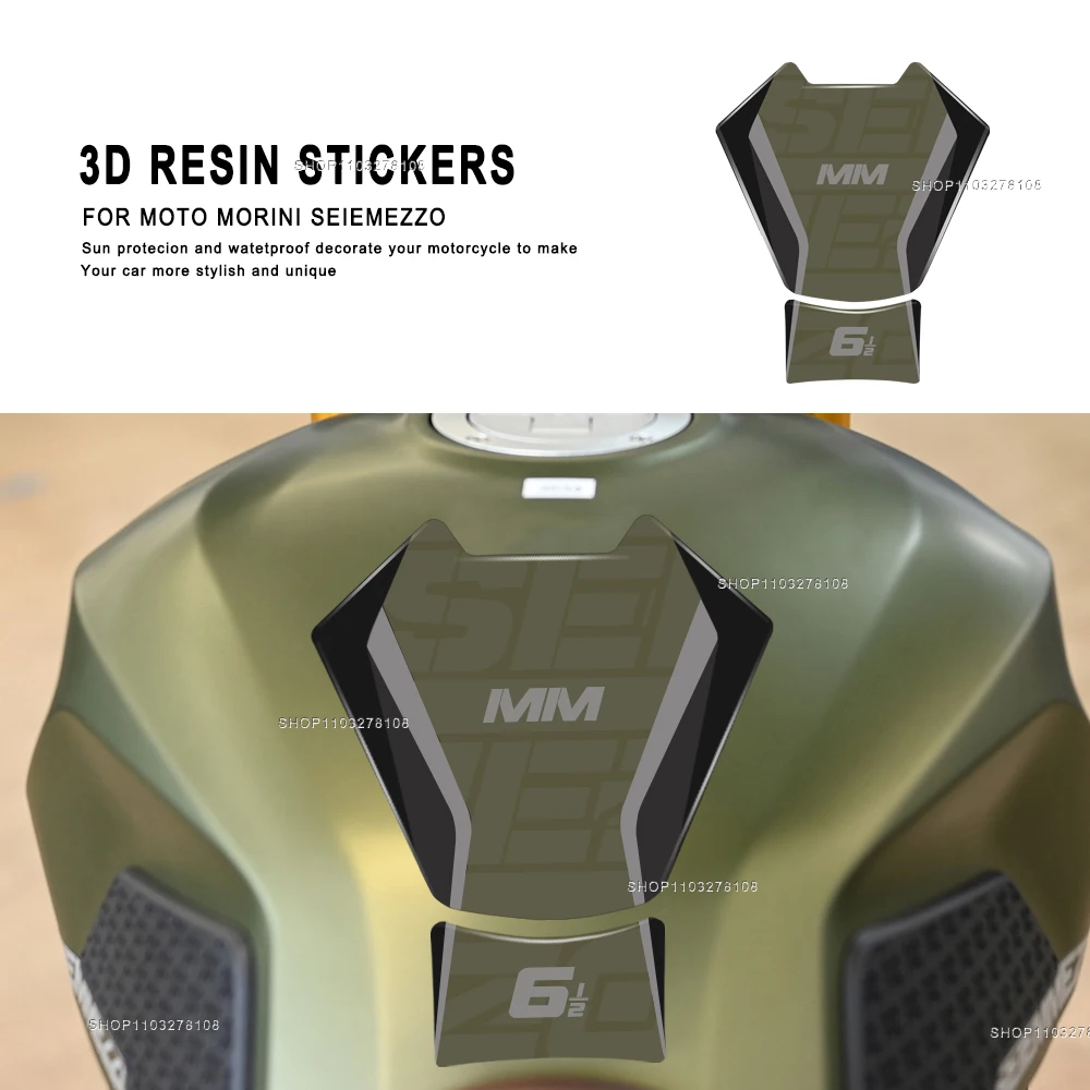 

Motorcycle Accessories fuel tank pad Protection Sticker Waterproof Anti-scratch 3D resin Sticker kit For Moto Morini Seiemezzo