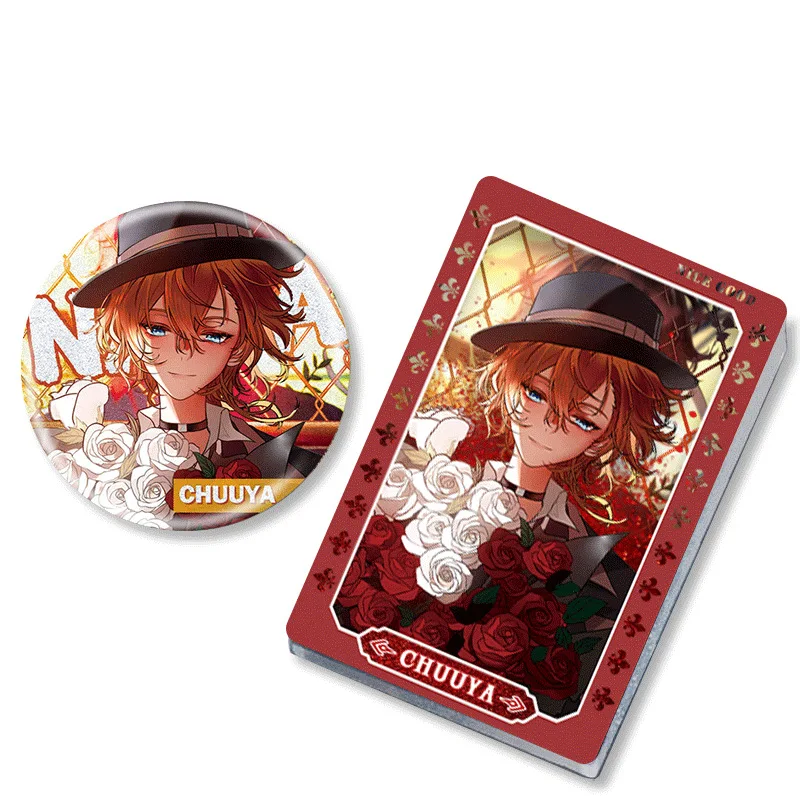 Anime Bungo Stray Dogs Quicksand Mahjong Goods Dazai Osamu Badge Sign for Bag Decor Holiday Gifts Collection Men Woman In Stock