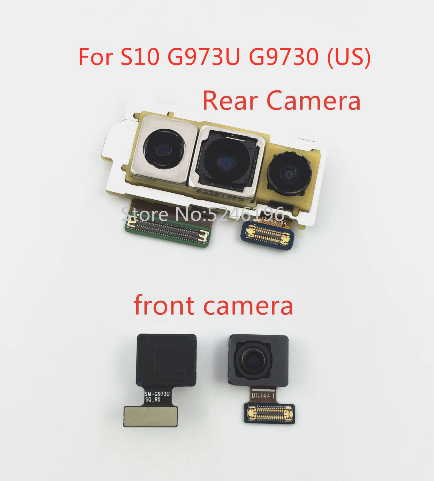 1pcs Back big Rear Camera front camera Module For Samsung Galaxy S10 G973F G973F/DS (EU) S10 G973U G973U1 G9730 (US) ReplacePart