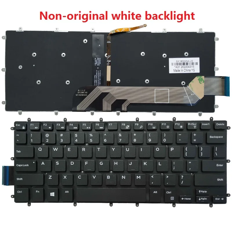 NEW US laptop Keyboard For DELL Inspiron 13 5368 5378 5578 7368 7378 14 7460 7466 7467 15 7560 7569 7579 Latitude 13 3379