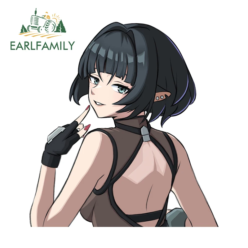 

EARLFAMILY Alluring ZZZ Jane Doe Sticker Artistic DIY Design Motorcycle Helmet Decals Waifu Scratch Proof Campervan Accessories