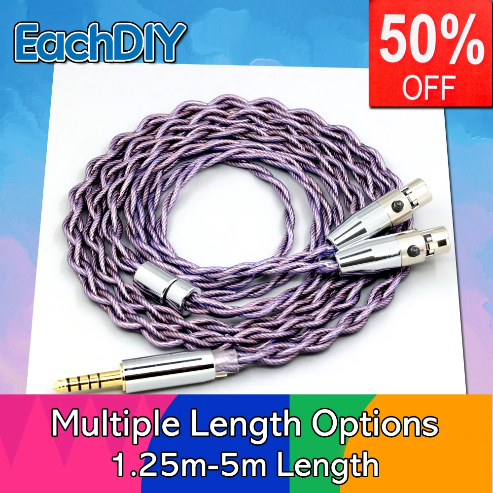 

Headphone Earphone Cable Type2 1.8mm 140 cores litz 7N OCC For THEKK WODAN VALI KENNERTON ODIN THROR ROGNIR Headphone LN007872