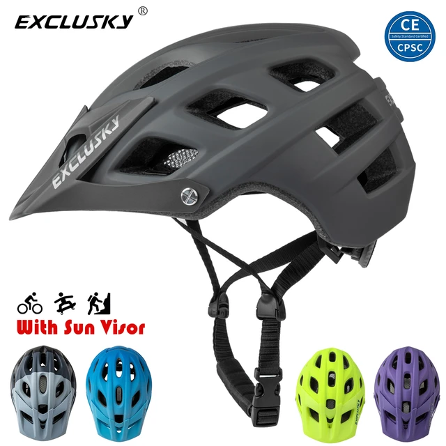 Exclusky Adult Mountain Bike Helmet Off Road Safety MTB Helmets Bicycle Cycle Equipment Downhill Helmets Size 55 61 cm AliExpress