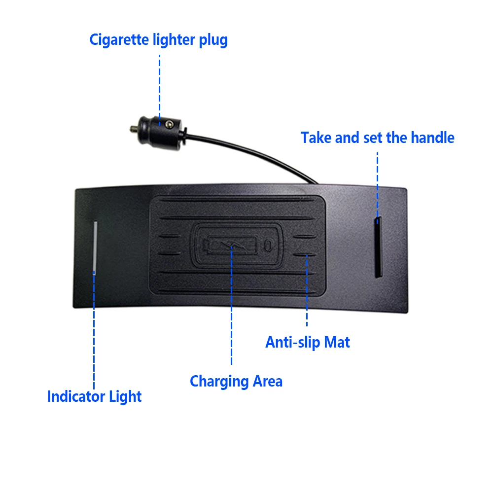 Chargeur sans fil de voiture 15W pour Audi, tapis de charge rapide, support de téléphone portable, console centrale intégrée, Audi Horizon C7 A7 RS6 2012-2018