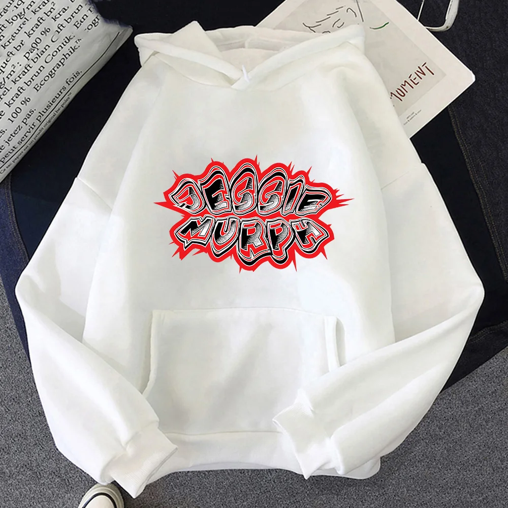 Hoodie Hip Hop com impressão gráfica, pulôveres de lã, moletom confortável, roupas casuais com capuz, Jessie Murph Streetwear