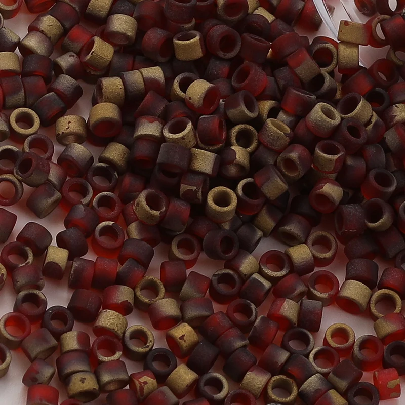 720 Pieces 2.5MM Half Gold Plating Glass Seed Beads For Bohemia Handwork Waterproof Japanese Quality Glass Beads 10grams/bag