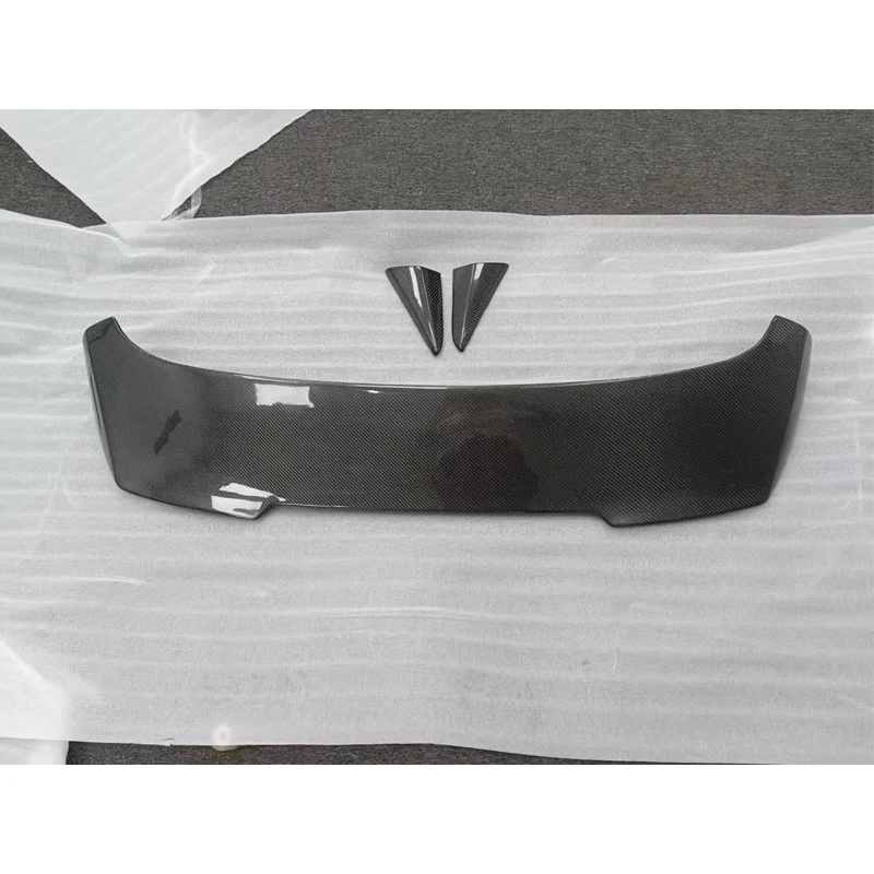 Car Exterior Accessories for  Coupe 9Y0 MS Style Carbon Fiber Ducktail Rear Roof Spoiler Polished Finish Top Wing