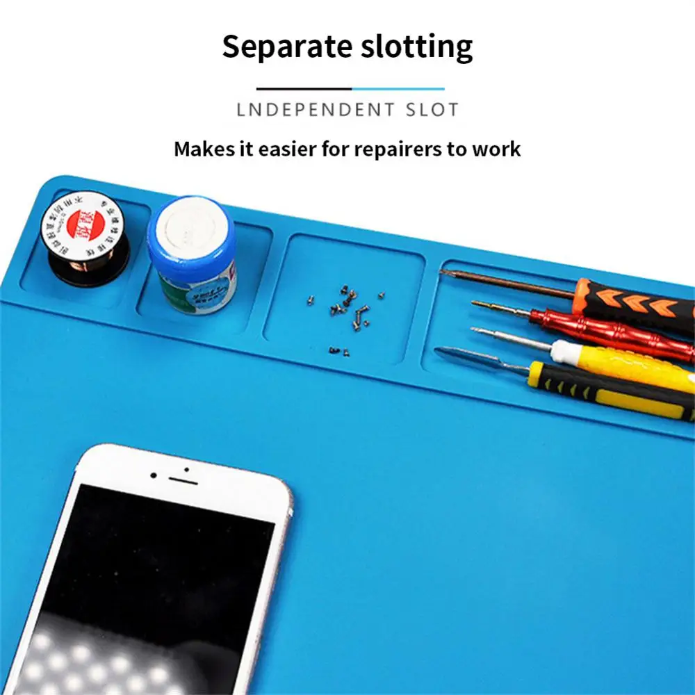ESD isolamento termico tappetino per saldatura strumenti di lavoro Kit di strumenti di riparazione del telefono del Computer Pad di riparazione funzionante piattaforma di manutenzione resistente al calore