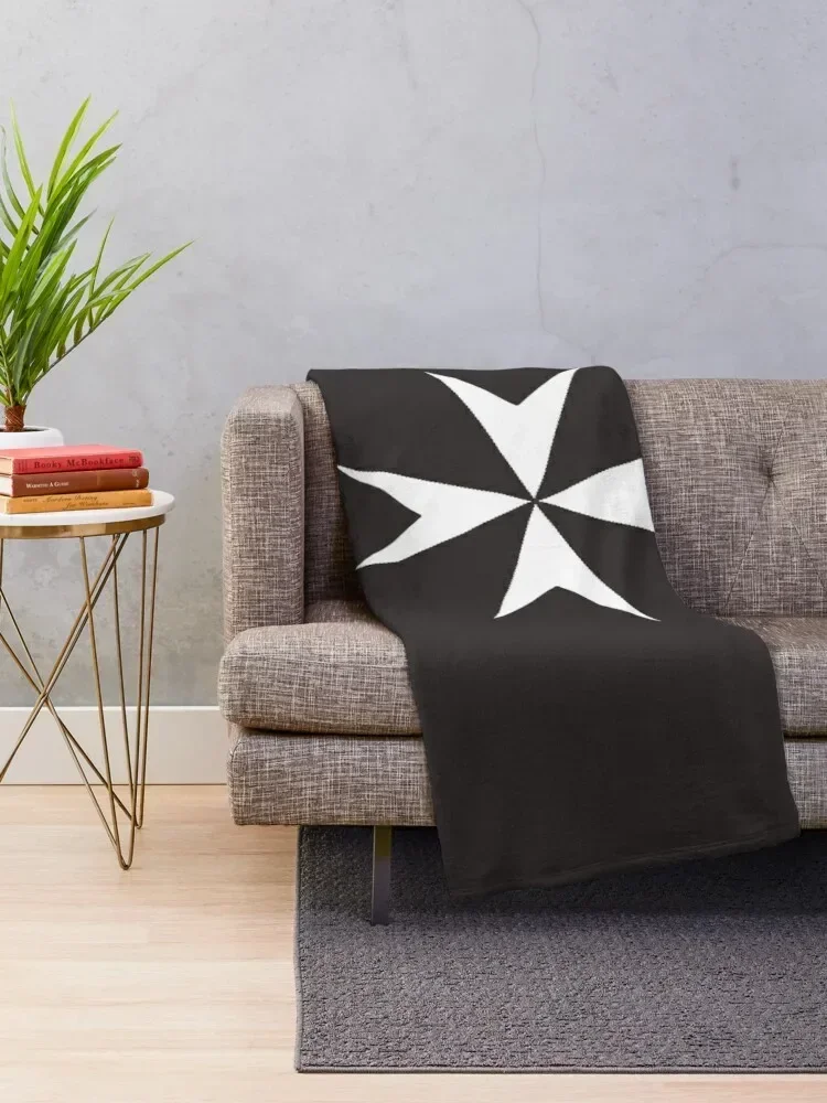 Cross of the Order of St. John. MALTA, MALTESE. Classic T-Shirt Throw Blanket Kid'S for sofa Flannel Fabric Blankets