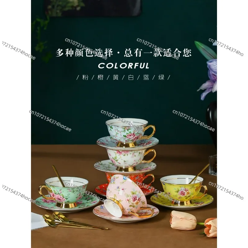 Bone china coffee cup tea cup set high-end exquisite afternoon tea tea set high-end light luxury ceramics - view 6
