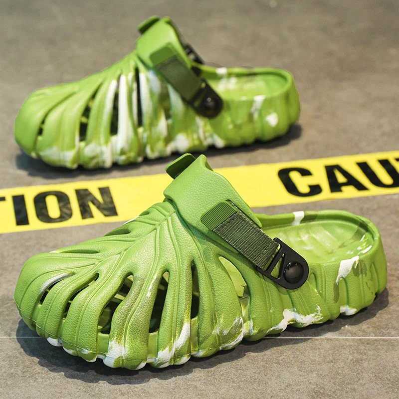 

Summer Comfortable Men's Garden Clogs Breathable EVA Injection Shoes Casual Sandal Woman Beach Slippers Water Shoes Camo Cheap