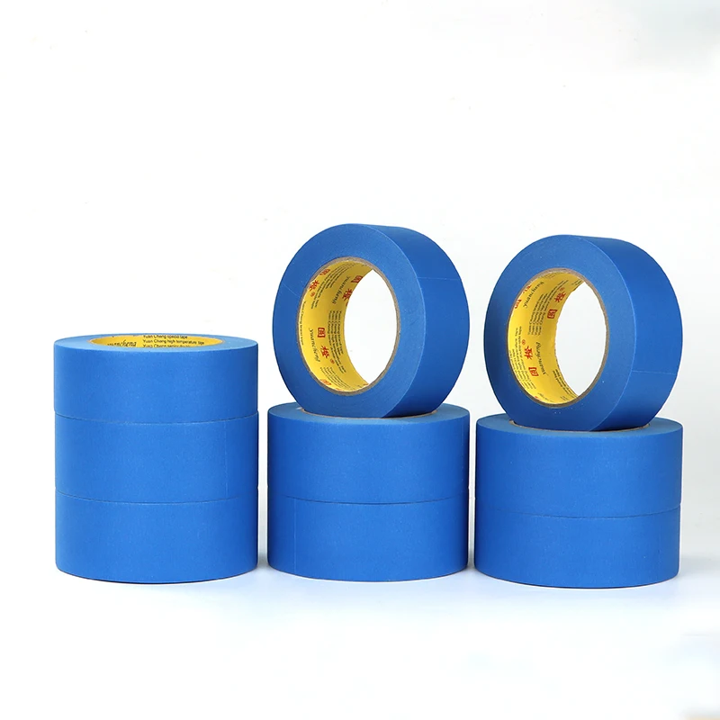 1 لفة شريطٌ لاصق أزرق إخفاء سهل إزالة الطلاء الشريط الأمن طلاء جدران الحرف الفنية البناء الفن المنزل 20 متر الشريط