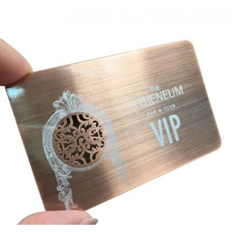 Customized.product.Custom ISO 14443 A RFID Metal NFC Blank Business Luxury Gold Metal NFC Card