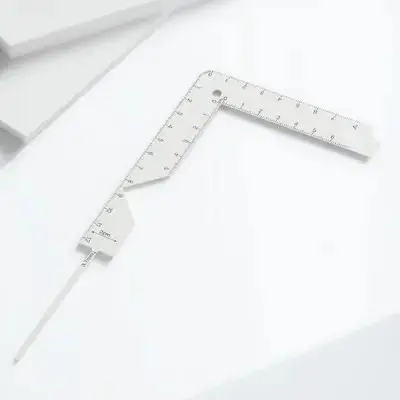 Bookbinding Positioning Ruler Metal Tool Sturdy Design Accurate Measurement Multi-Functional Journal Cover Making Supplies