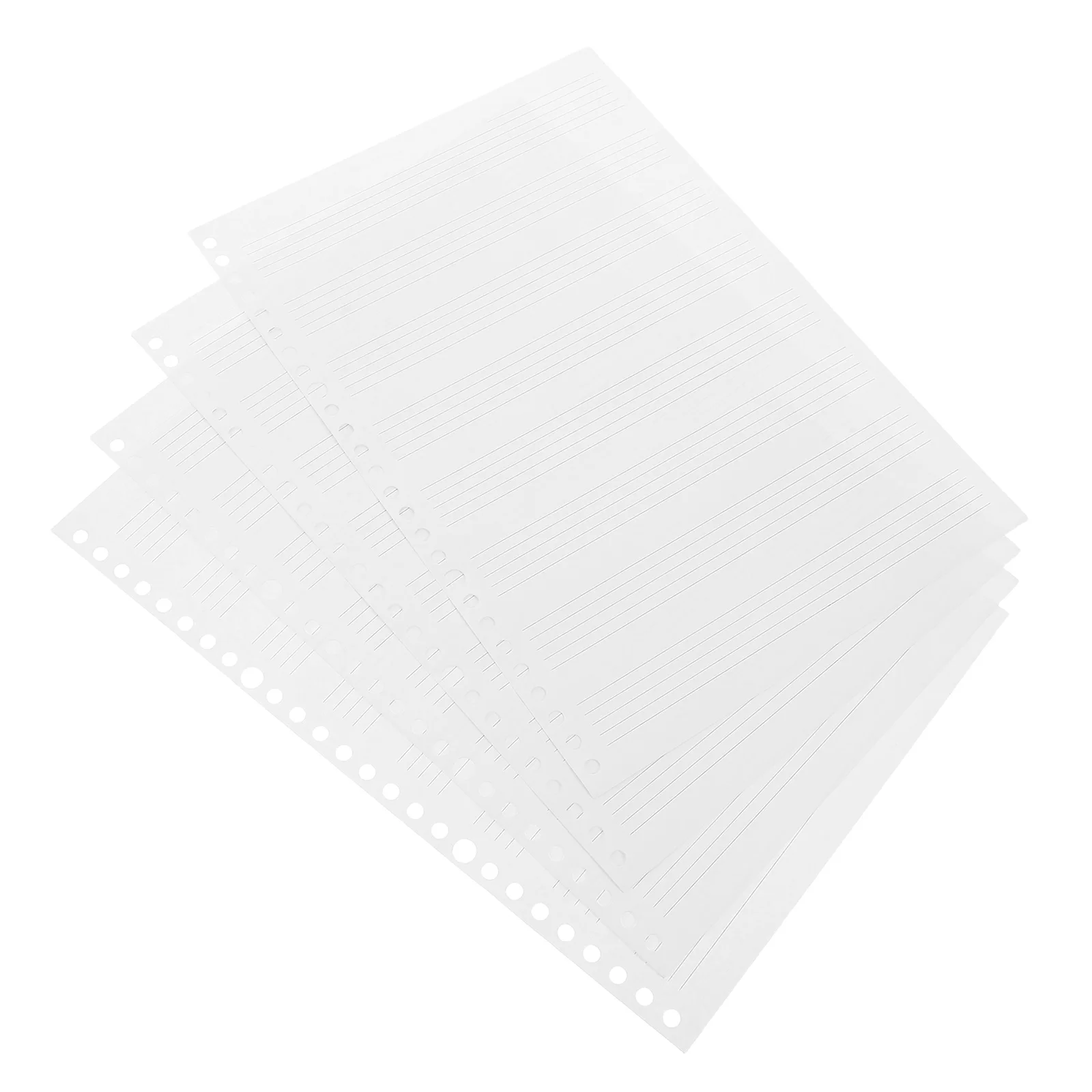 

2 Books Musical Score Loose Leaf Paper Blank Staff Refill Lined Manuscript Notebook Keyboard Accessories Sturdy Paper Ideal