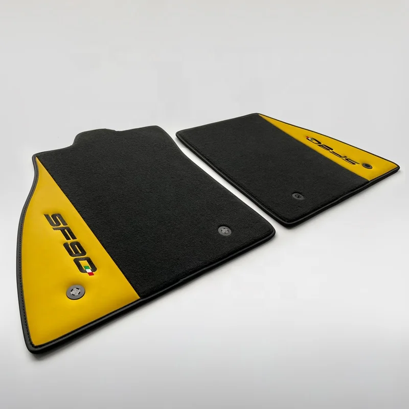 High Quality car floor mats for SF90 3.9T V8 Stradale Spider Left hand Drive Interor Refitting