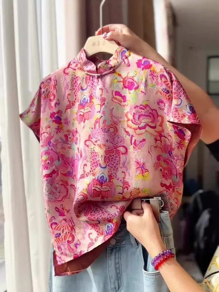 

Young Sle Reformed Tang Suit Женский irt Zen Spirit Новый китайский Sle Лето Новое поступление Свободный крой Обычная длина све