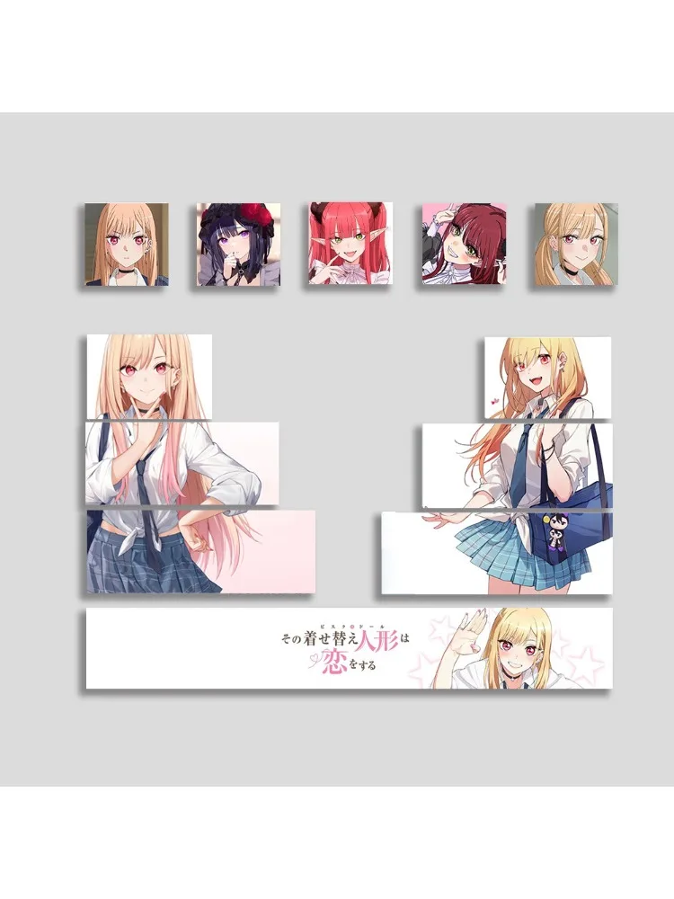 Kitagawa Marin Keycaps Profil Cherry PBT Dye-Sub Mechaniczne Keycaps Aula Madlion Wooting DIY Kreatywne Śliczne Anime Girl Keycaps — zdjęcie produktu 7