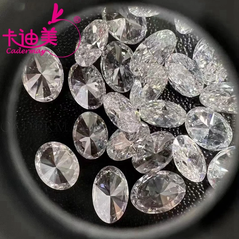 CADERMAY Oval Shape EX Cut D Color VVS1 VS1 Clarity HPHT Lab Grown Diamond 1CT Loose Stone IGI Certificate For Jewelry Making