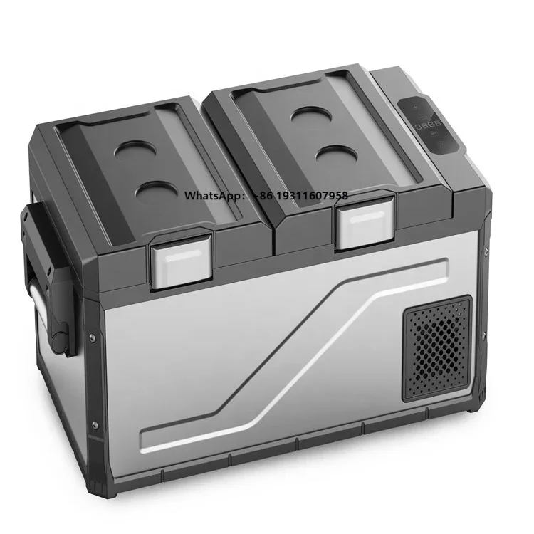 

60L Small Capacity Cooler 12V AC DC Car Refrigerator Compressor Freezer Portable Electric Car Fridge for Camping Dual Use