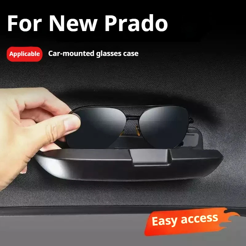 For Toyota Land Cruiser 250 LC250 Prado 24 Car Glasses Case Sun Mirror Holder Storage Box Roof Storage Modification Accessories