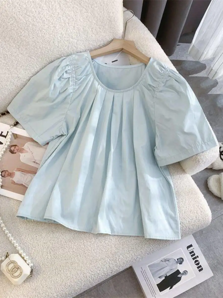 camisa-feminina-de-verao-com-manga-curta-estilo-basico-versatil-com-bolso-quadrado-qualidade-anti-envelhecimento-moda-casual