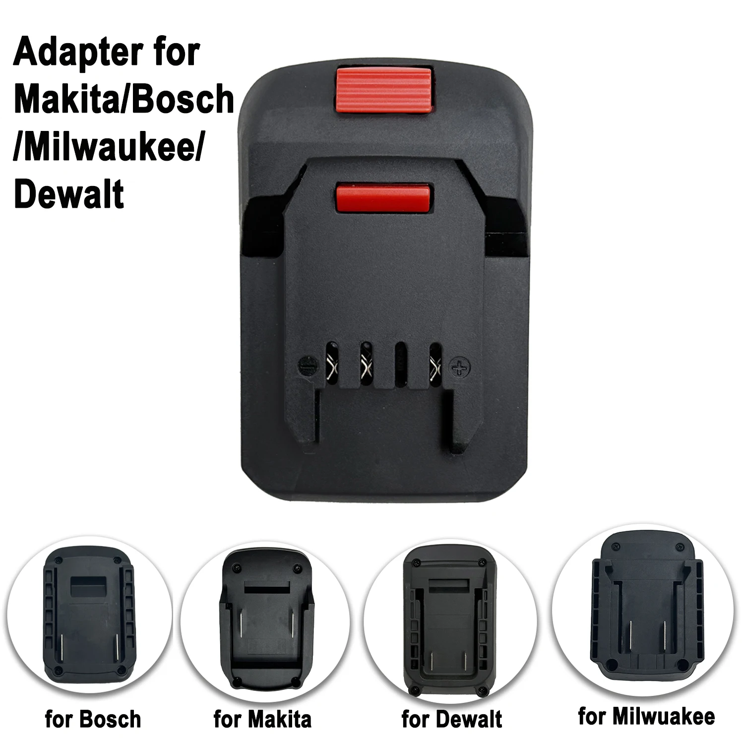 Adapter for Makita/Bosch/Milwaukee/Dewalt 18 V Li-ion Battery Converts to Lidl Parkside X20V Li-ion Battery Adapter Power Tool